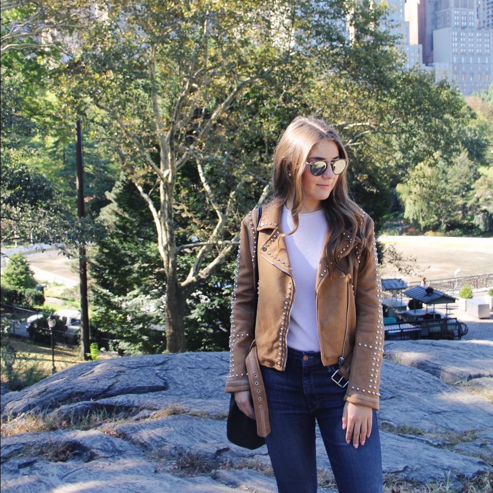 Zara studded jacket